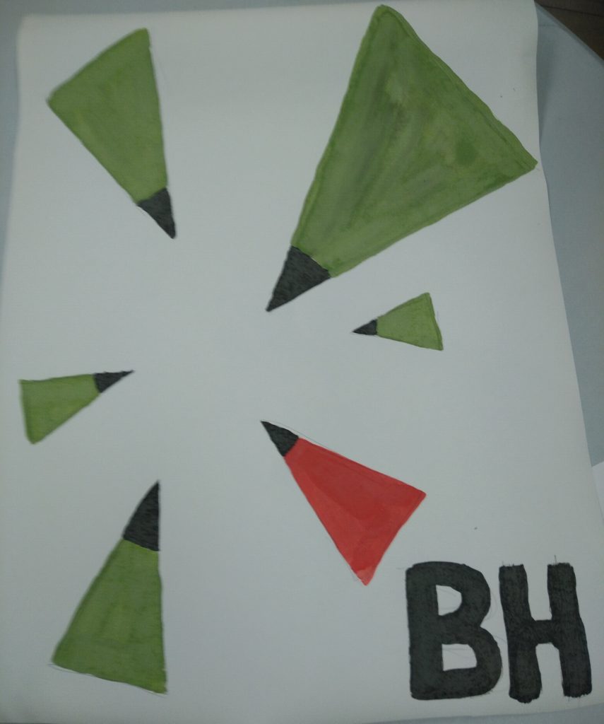 Bioschemas painted logo broken apart